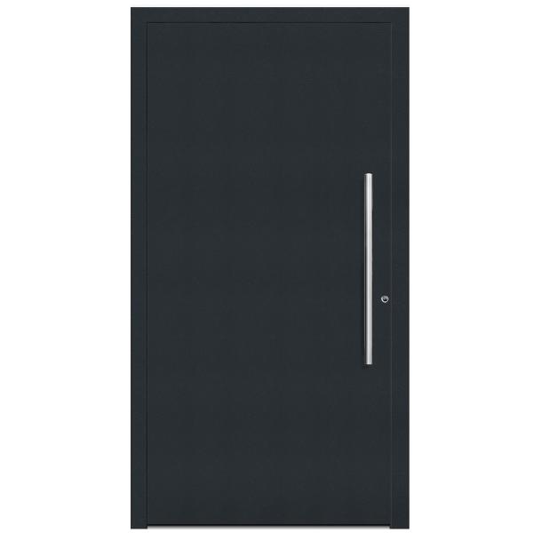 Aluminium Hybrid Haustür Design  01 Außen RAL 7016 / Innen weiß Ud=0,9